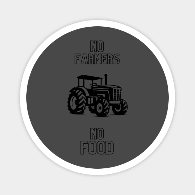 No Farmers No Food Magnet by LivingWellness